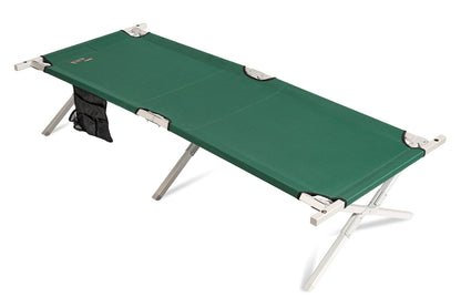 BYER OF MAINE Military Cot, Heavy Duty, Big and Tall Cot, Reinforced with Steel, Extra Large, Holds 375lbs