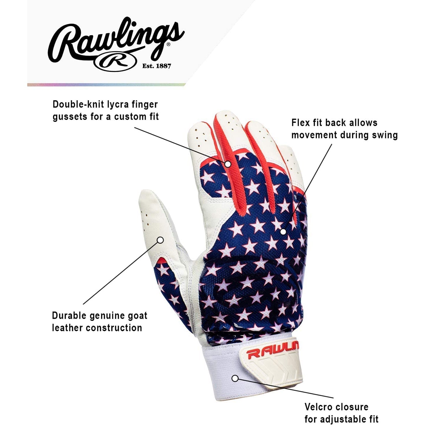 Rawlings-Batting Gloves-Guardian Baseball
